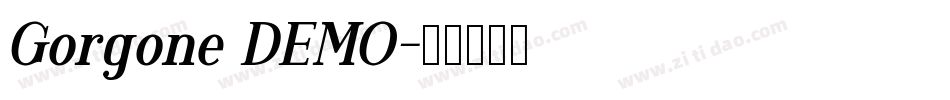 Gorgone DEMO字体转换